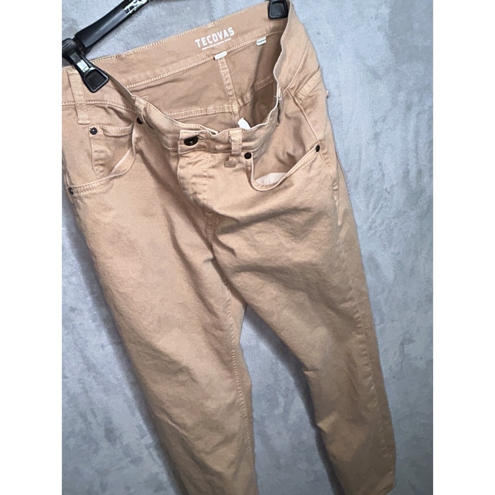 Tecovas Everyday Standard Jeans Mens 32x32 Sand Twill Tan Western Pants Stretch - Picture 3 of 12